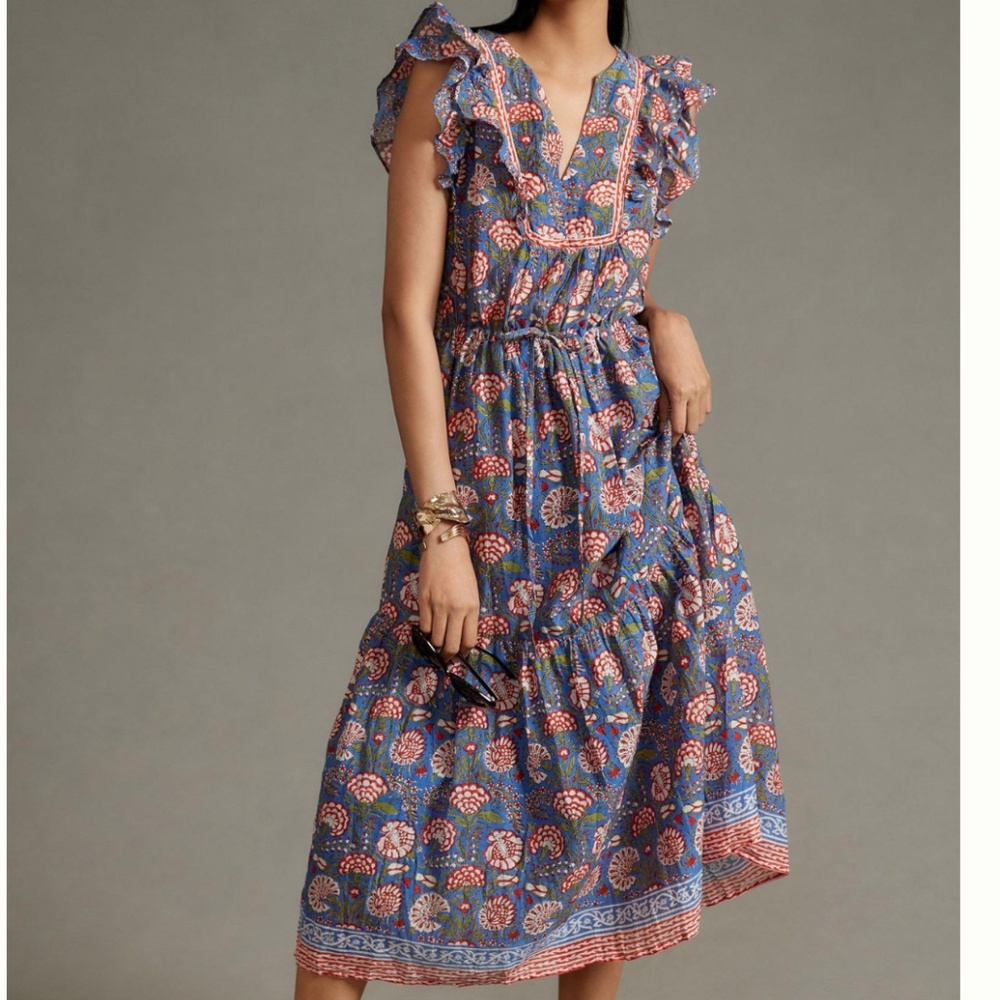 ANTHROPOLOGIE Velvet by Graham & Spencer Rosalia Dress SIZE S